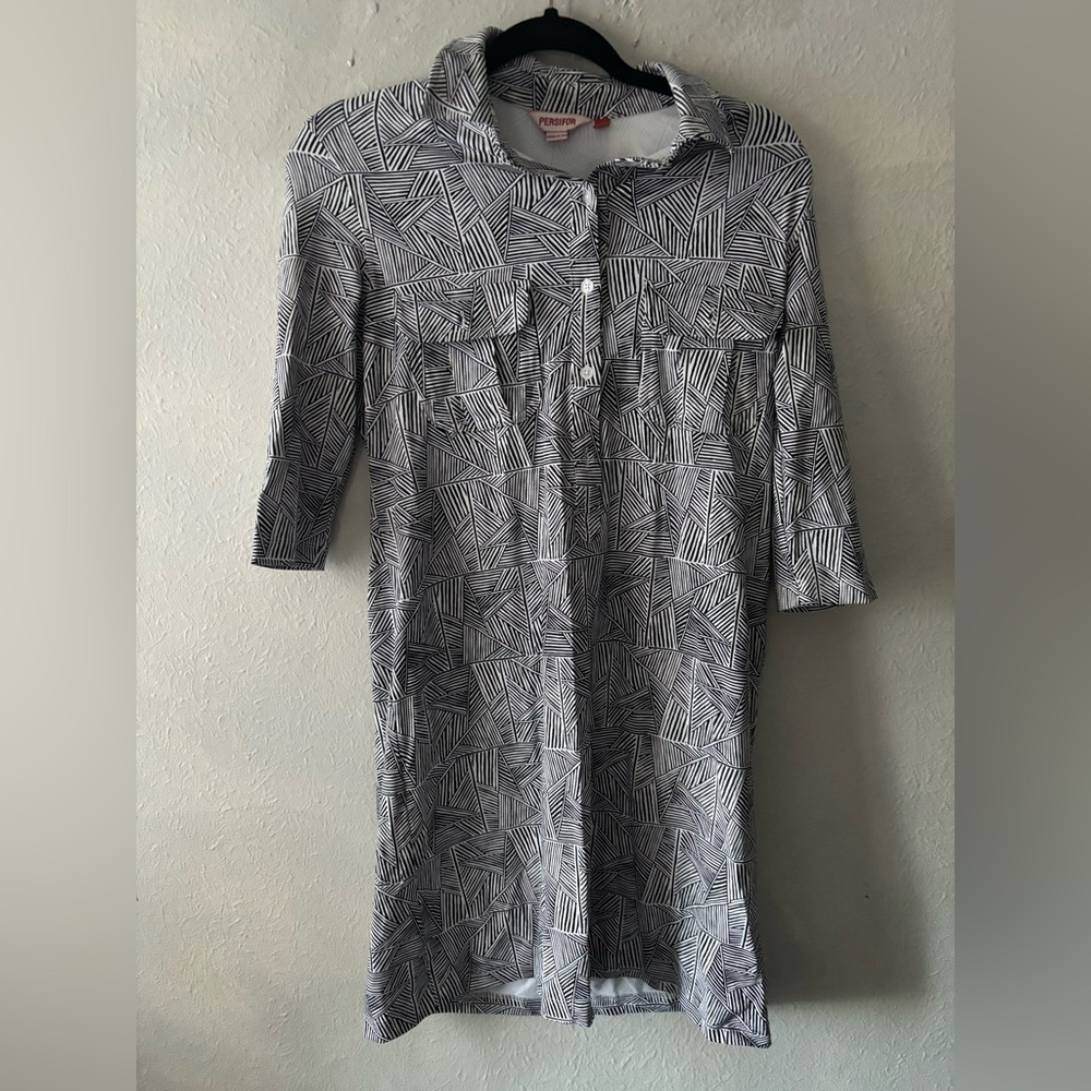Persifor Black and White Mini Dress size S